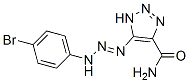 1H-1,2,3-Triazole-4-carboxamide, 5-[3-(p-bromophenyl)-1-triazeno]- Struktur
