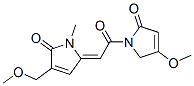 1-[[(2E)-1,5-Dihydro-4-methoxymethyl-1-methyl-5-oxo-2H-pyrrol-2-ylidene]acetyl]-1,5-dihydro-4-methoxy-2H-pyrrol-2-one Structure