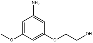2-(3-AMINO-5-METHOXYPHENOXY)ETHAN-1-OL, 725237-16-1, 結(jié)構(gòu)式
