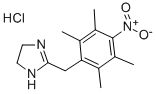 2-(2,3,5,6-Tetramethyl-4-nitrobenzyl)imidazoline hydrochloride Struktur