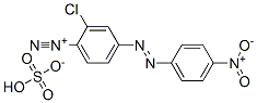 2-chloro-4-[(4-nitrophenyl)azo]benzenediazonium hydrogen sulphate 結(jié)構式