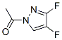 1H-Pyrazole, 1-acetyl-3,4-difluoro- (9CI) Struktur