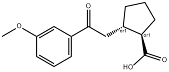 TRANS-2-[2-(3-METHOXYPHENYL)-2-OXOETHYL]CYCLOPENTANE-1-CARBOXYLIC ACID Struktur