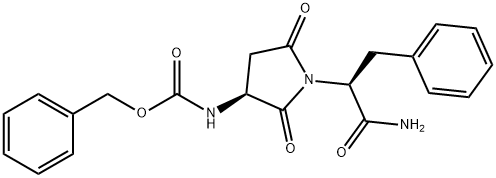 N-benzyloxycarbonylaminosuccinylphenylalaninamide Struktur