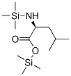 N-Trimethylsilyl-L-leucine trimethylsilyl ester Struktur