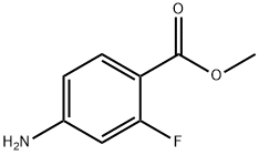 METHYL 4-AMINO-2-FLUOROBENZOATE Structure