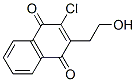 2-Chloro-3-(2-hydroxyethyl)-1,4-naphthoquinone Struktur