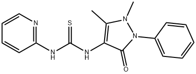 1-Antipyrinyl-3-(2-pyridyl)thiourea Struktur