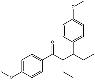 2-Ethyl-4'-Methoxy-3-(p-Methoxyphenyl)-valerophenone Struktur