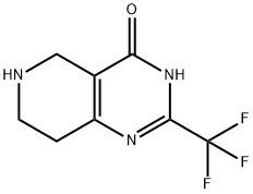 2-Trifluoromethyl-5,6,7,8-tetrahydro-pyrido[4,3-d]pyrimidin-4-ol Struktur