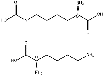 N6-carboxy-L-lysine, compound with L-lysine (1:1) Struktur