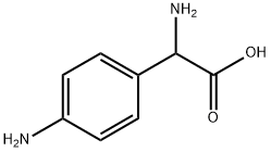 Benzeneacetic acid, alpha,4-diamino- (9CI) Struktur