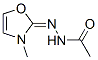 Acetic acid, (3-methyl-2(3H)-oxazolylidene)hydrazide (9CI) Struktur