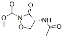 2-Isoxazolidinecarboxylicacid,4-(acetylamino)-3-oxo-,methylester,(R)-(9CI) Struktur