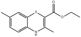 Ethyl 3,7-diMethyl-4H-benzo[1,4]thiazine-2-carboxylate Struktur