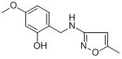 5-METHOXY-2-([(5-METHYL-3-ISOXAZOLYL)AMINO]METHYL)BENZENOL Structure