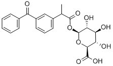 rac Ketoprofen Acyl-b-D-glucuronide Struktur