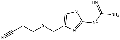 3-(2-胍基-噻唑-4-基甲硫)-丙腈 結(jié)構(gòu)式