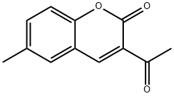 6-Methyl-3-acetyl-2H-1-benzopyran-2-one Struktur