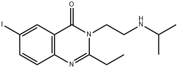 2-Ethyl-6-iodo-3-(2-((1-methylethyl)amino)ethyl)-4(3H)-quinazolinone Struktur