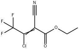 ethyl (2E)-3-chloro-2-cyano-4,4,4-trifluorobut-2-
enoate Structure