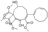 tetramethyl 3,7-dihydroxybicyclononadiene tetracarboxylate Struktur