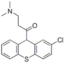 1-(2-Chloro-9H-thioxanthen-9-yl)-3-dimethylaminopropan-1-one Struktur
