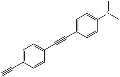 4-((4-ethynylphenyl)ethynyl)-N,N-diMethylbenzenaMine Struktur