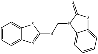 2(3H)-Benzothiazolethione,3-[(2-benzothiazolylthio)methyl]- Struktur