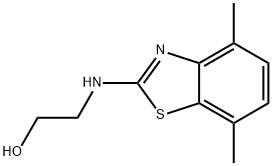 Ethanol, 2-[(4,7-dimethyl-2-benzothiazolyl)amino]- (9CI) Struktur