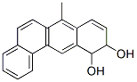 Benz(a)anthracene-10,11-diol, 10,11-dihydro-7-methyl- Struktur