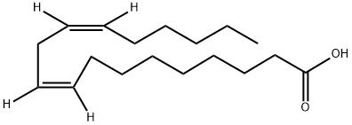 9Z,12Z-OCTADECADIENOIC-9,10,12,13-D4 ACID Struktur