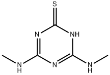 4,6-Bis(methylamino)-1,3,5-triazine-2(1H)-thione Struktur