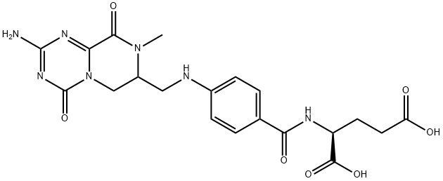 N-[4-[[(2-AMino-6,7,8,9-tetrahydro-8-Methyl-4,9-dioxo-4H-pyrazino[1,2-a]-1,3,5-triazin-7-yl)Methyl]aMino]benzoyl]-L-glutaMic Acid Struktur