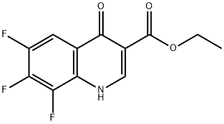 Ethyl 6,7,8-trifluoro-4-oxo-1,4-dihydroquinoline-3-carboxylate Struktur