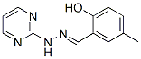 Benzaldehyde, 2-hydroxy-5-methyl-, 2-pyrimidinylhydrazone (9CI) Struktur