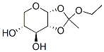 alpha-D-Xylopyranose, 1,2-O-(1-ethoxyethylidene)- (9CI) Struktur