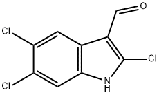 2,5,6-TRICHLORO-1H-INDOLE-3-CARBALDEHYDE Structure