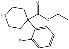 4-(2-FLUOROPHENYL)-4-PIPERIDINECARBOXYLIC ACID ETHYL ESTER Struktur