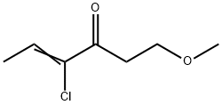 4-Hexen-3-one,  4-chloro-1-methoxy- Struktur