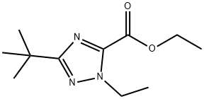1H-1,2,4-Triazole-5-carboxylicacid,3-(1,1-dimethylethyl)-1-ethyl-,ethylester(9CI) Struktur
