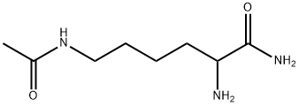 Hexanamide,  6-(acetylamino)-2-amino- Struktur