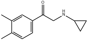Ethanone, 2-(cyclopropylamino)-1-(3,4-dimethylphenyl)- (9CI) Struktur