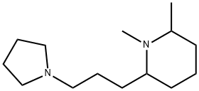 Piperidine, 1,2-dimethyl-6-[3-(1-pyrrolidinyl)propyl]- (9CI) Structure