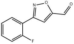 3-(2-FLUORO-PHENYL)-ISOXAZOLE-5-CARBALDEHYDE Struktur