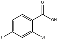 4-Fluoro-2-mercaptobenzoic acid Struktur