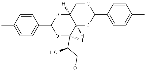 Di-p-methylbenzylidenesorbitol Struktur