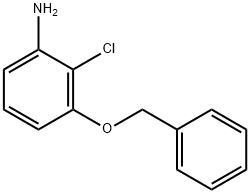 Benzenamine, 2-chloro-3-(phenylmethoxy)- Struktur
