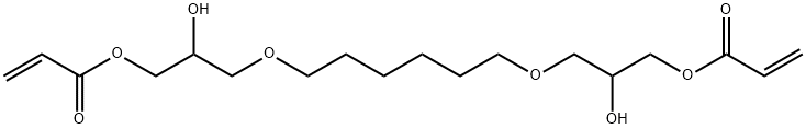 1,6-HEXANEDIYLBIS[OXY(2-HYDROXY-3,1-PROPANEDIYL)] BISACRYLATE Struktur
