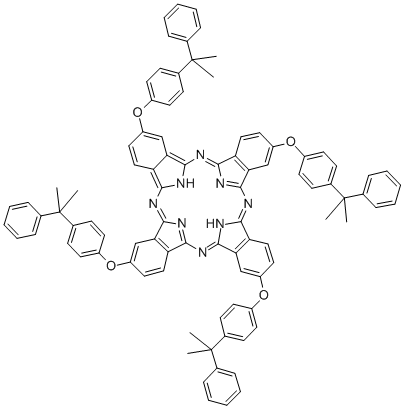 TETRAKIS(4-CUMYLPHENOXY)PHTHALOCYANINE Struktur